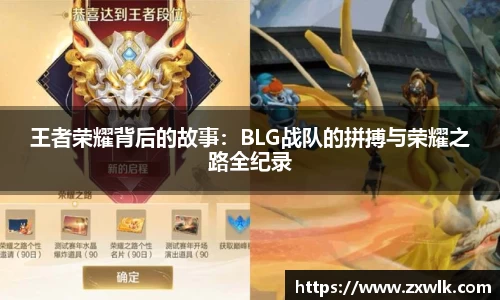 王者荣耀背后的故事：BLG战队的拼搏与荣耀之路全纪录